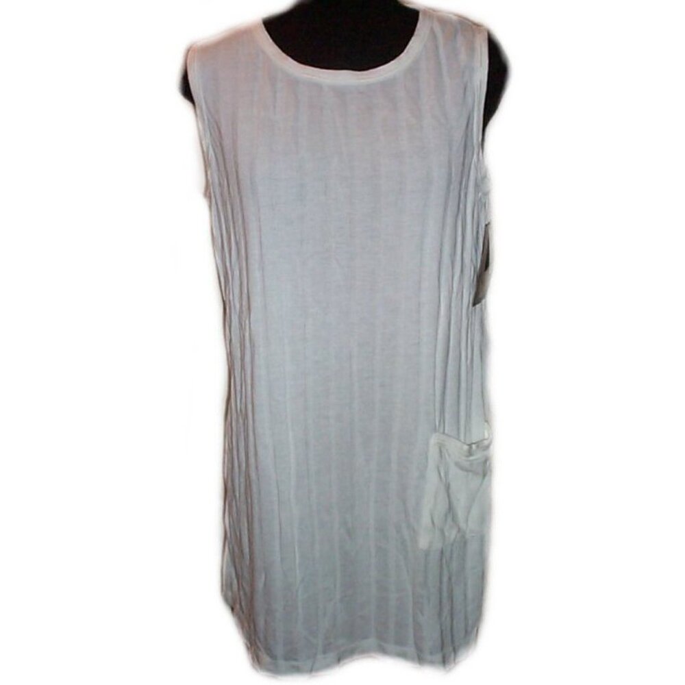 Dotti White Slinky Knit Swimsuit Coverup - L - NEW
